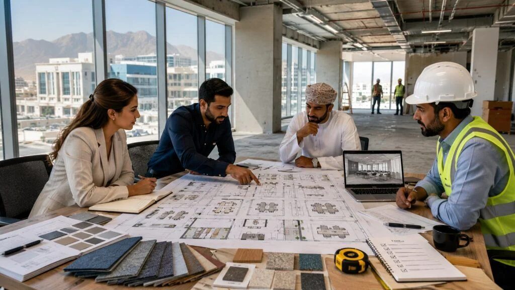 Office fit out checklist for planning a commercial workspace in Oman